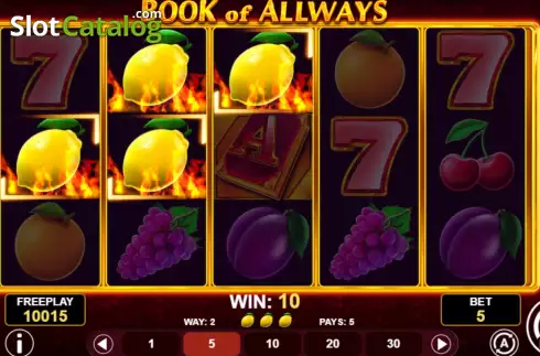 Win screen 2. Book Of All Ways slot