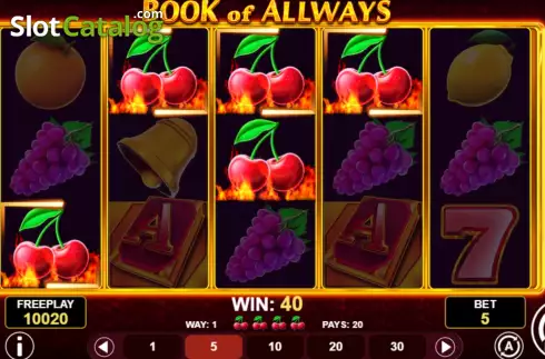 Win screen 3. Book Of All Ways slot