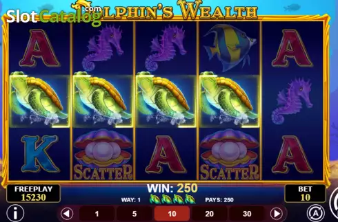 Win Screen 2. Dolphin's Wealth slot