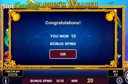 Free Spins Win Screen 2. Dolphin's Wealth slot