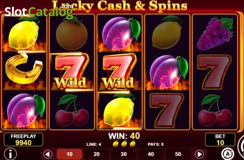 Win Screen 3. Lucky Cash And Spins slot