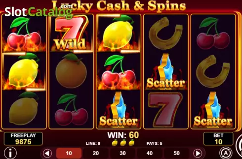 Free Spins Win Screen. Lucky Cash And Spins slot