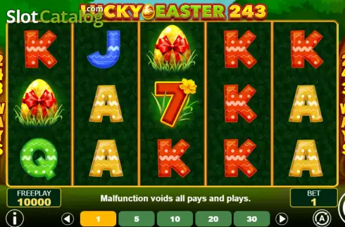 Game Screen. Lucky Easter 243 slot