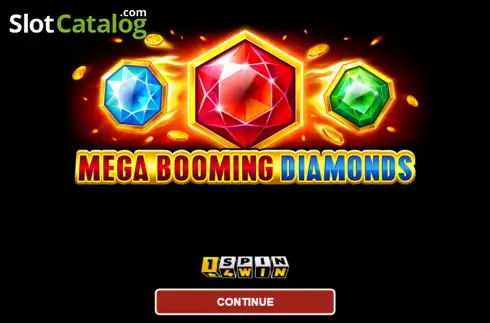 Start Screen. Mega Booming Diamonds slot
