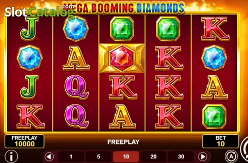 Game Screen. Mega Booming Diamonds slot