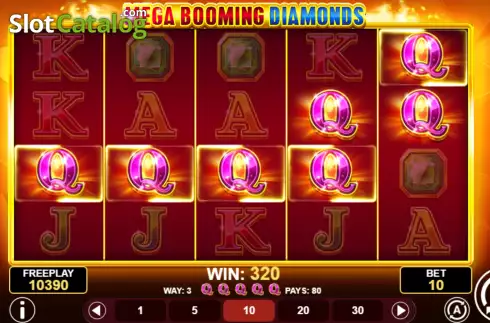 Win Screen 3. Mega Booming Diamonds slot