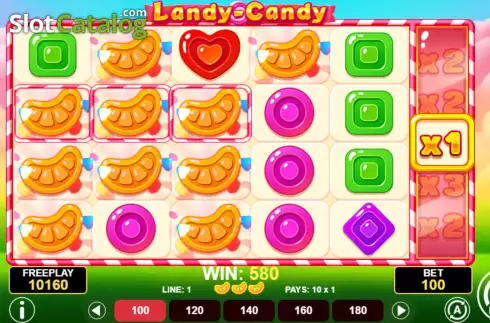 Win Screen 2. Landy-Candy slot