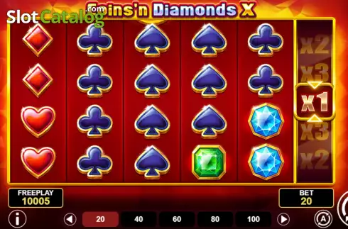 Schermo2. Coins'n Diamonds X slot