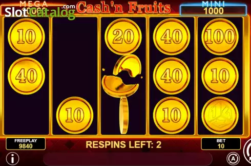 Bildschirm8. Cash'n Fruits Hold and Win slot