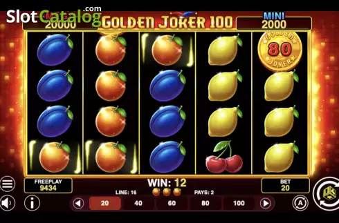 Win Screen 2. Golden Joker 100 slot