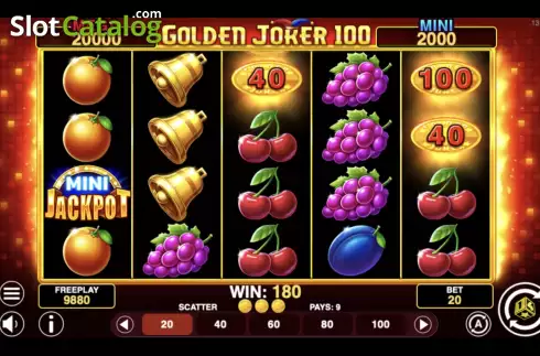 Bonus Win. Golden Joker 100 slot