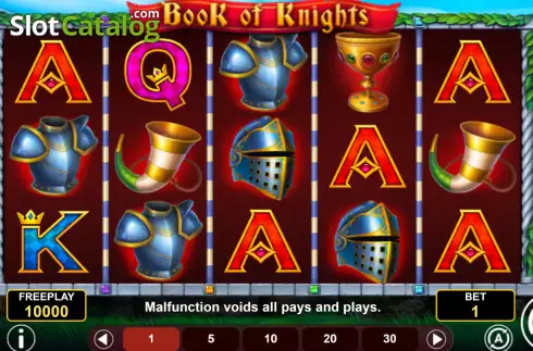 Skärmdump2. Book of Knights slot