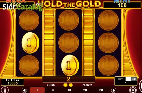 Win screen 2. Hold The Gold slot