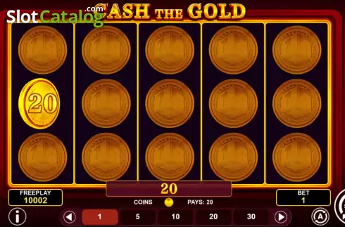 Win screen. Cash the Gold slot