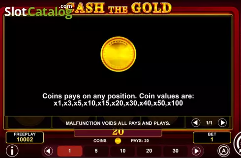 Schermo4. Cash the Gold slot