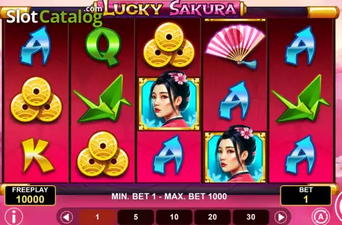 Ekran2. Lucky Sakura yuvası