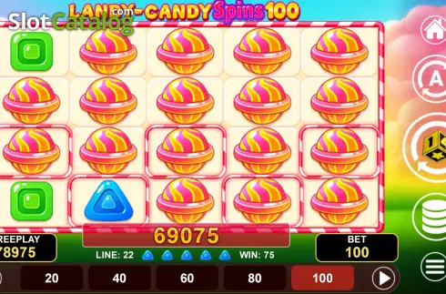 Ekran3. Landy-Candy Spins 100 yuvası