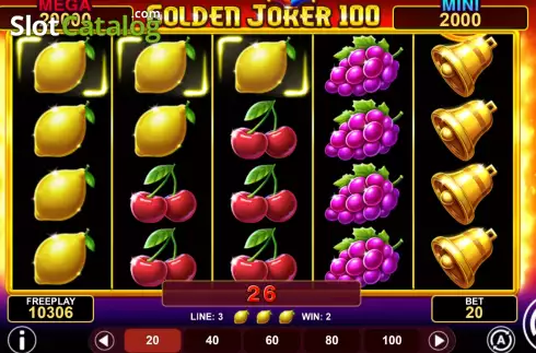 Ekran3. Golden Joker 100 Hold and Win yuvası