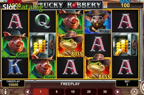 Game screen. Lucky Robbery slot