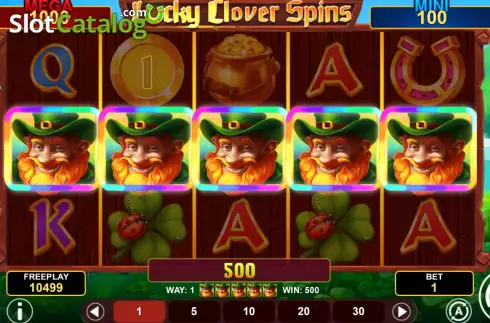 Win screen. Lucky Clover Spins slot