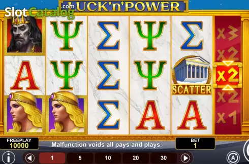 Game screen. Luck'n'Power slot