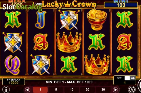 Game screen. Lucky Crown Hold And Win slot