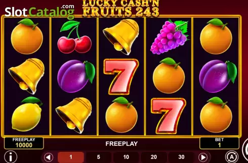 画面2. Lucky Cash'n Fruits 243 カジノスロット