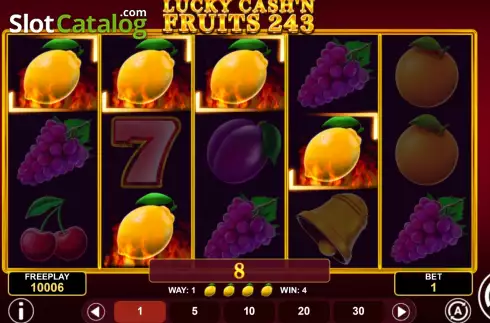 Ekran3. Lucky Cash'n Fruits 243 yuvası