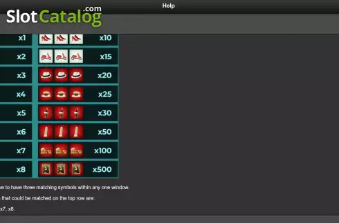 Game Rules screen 3. Italia 3x3 slot