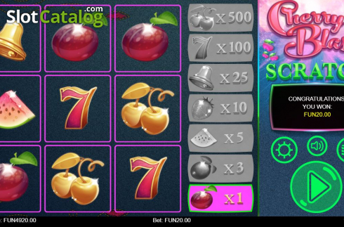 Game Screen 4. Cherry Blast Scratch slot