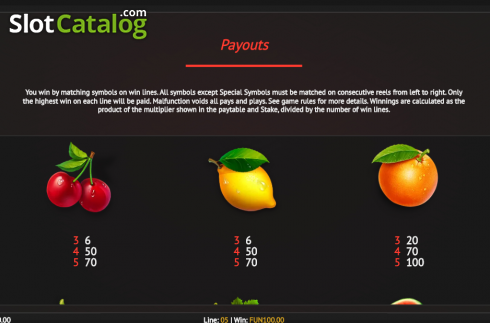 Bildschirm5. Reel Fruits! slot