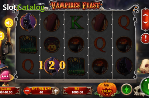 Ecran4. Vampires Feast (TPG) slot