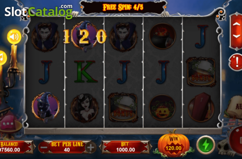 Ecran5. Vampires Feast (TPG) slot