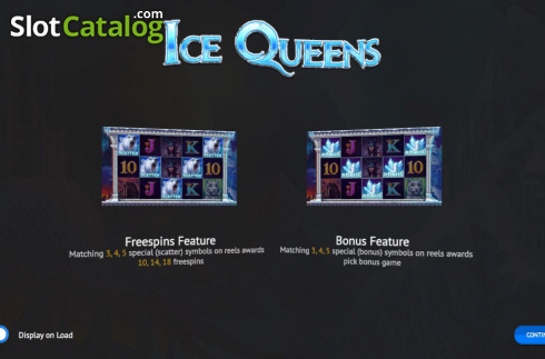 Start Screen. Ice Queens slot
