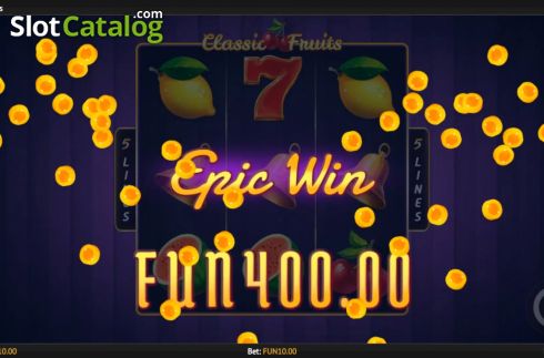 Epic Win. Classic Fruits slot