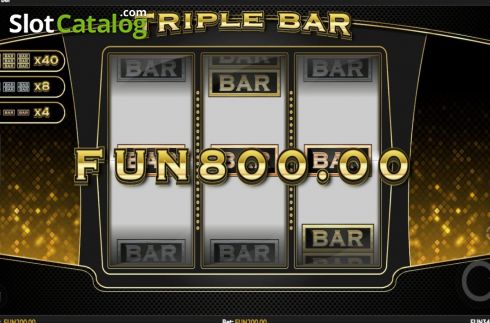 画面3. Triple Bar カジノスロット