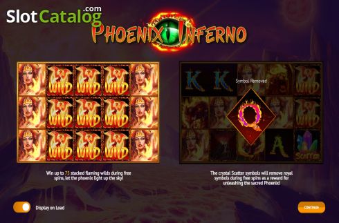 Start Screen. Phoenix Inferno slot