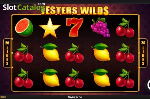 Bildschirm2. Jesters Wilds slot