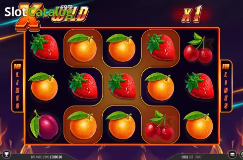 Game Screen. X-Wild slot