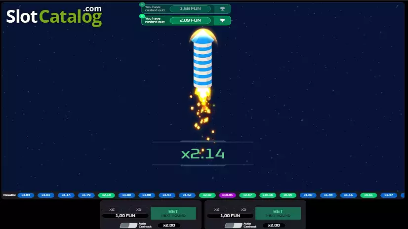 Crashout Fireworks Win Screen