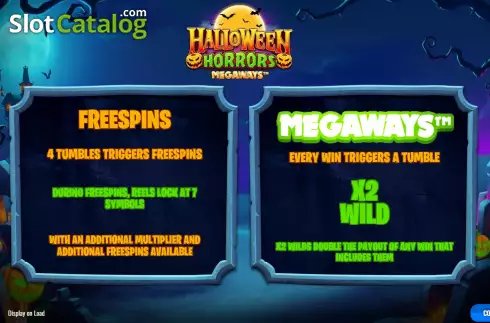 Skärmdump2. Halloween Horrors Megaways slot