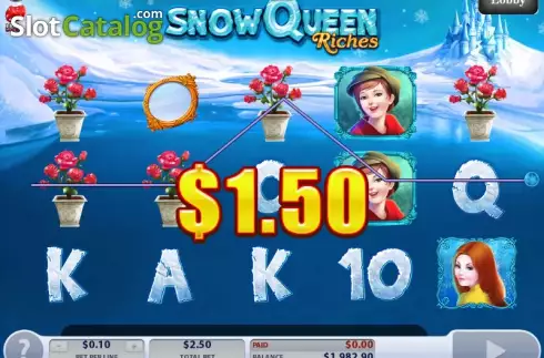 勝つ. Snow Queen (2by2 Gaming) (スノー・クイーン(2by2 Gaming)) カジノスロット