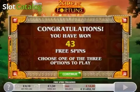 Screen 8. Fire N' Fortune slot