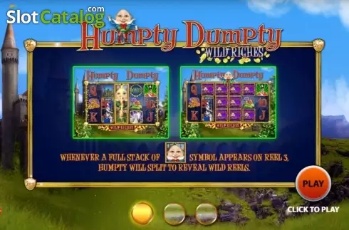 Intro screen 1. Humpty Dumpty Wild Riches (2by2 Gaming) slot