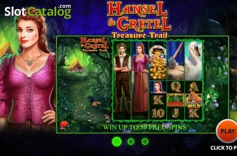 Intro screen 1. Hansel and Gretel Treasure Trail slot