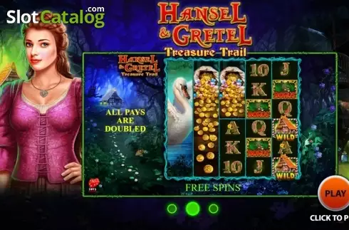 Intro screen 2. Hansel and Gretel Treasure Trail slot