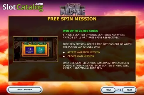Free spin mission. Agent Valkyrie slot