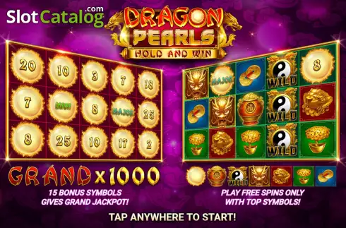 Skärmdump2. Dragon Pearls: Hold & Win slot