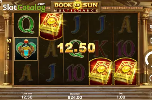 Free Spins Win Screen. Book of Sun: Multi Chance slot