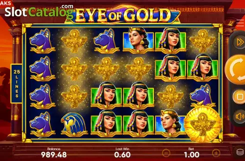 Mystery Wild Win Screen. Eye of Gold slot